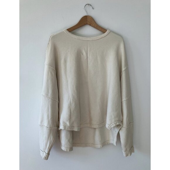 Free People We the Free Total Eclipse Tee Ivory Size Large - Picture 4 of 8